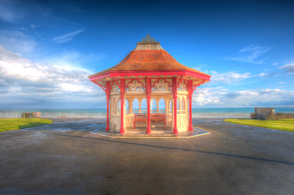 Victorian rain shelter on the Prom at Bexhill.