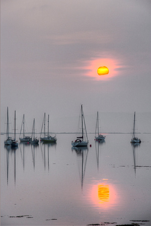Yachts Sunset Upright